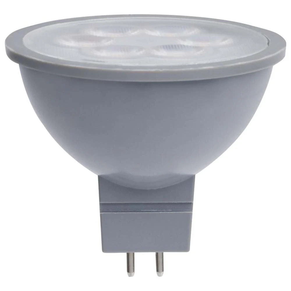 4.5W  12v MR16 LED 2700K Flood 40d 360LM GU5.3 Base Silver Finish Bulb - Image 2