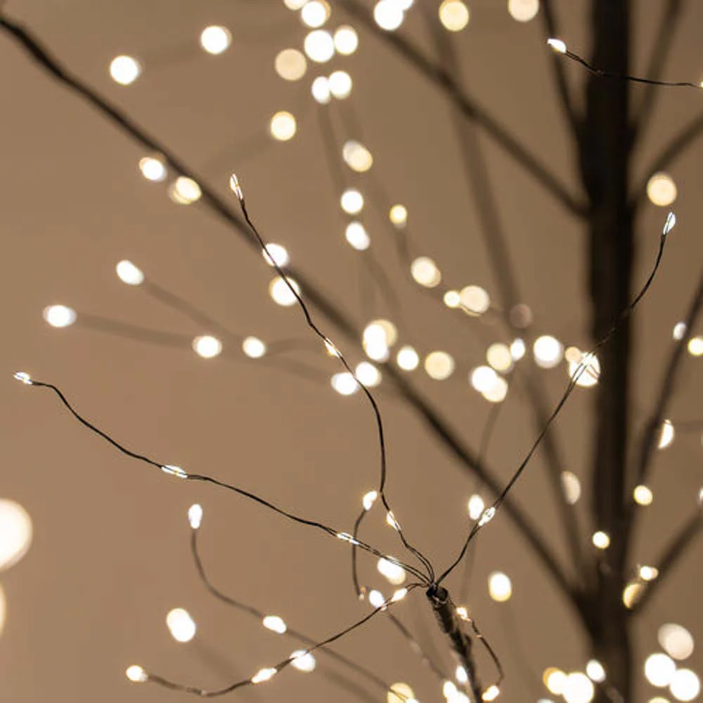 4-ft. Black Fairy Light Tree, Warm White LED - Image 3
