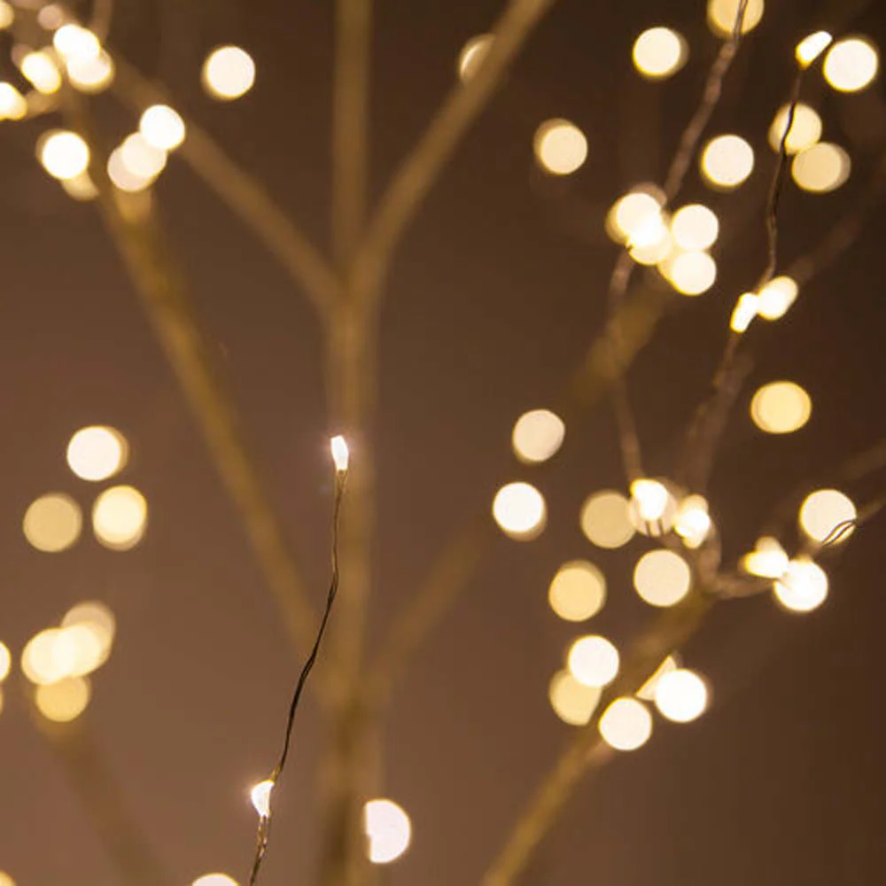 4-ft. Gold Fairy Light Tree, Warm White LED - Image 4