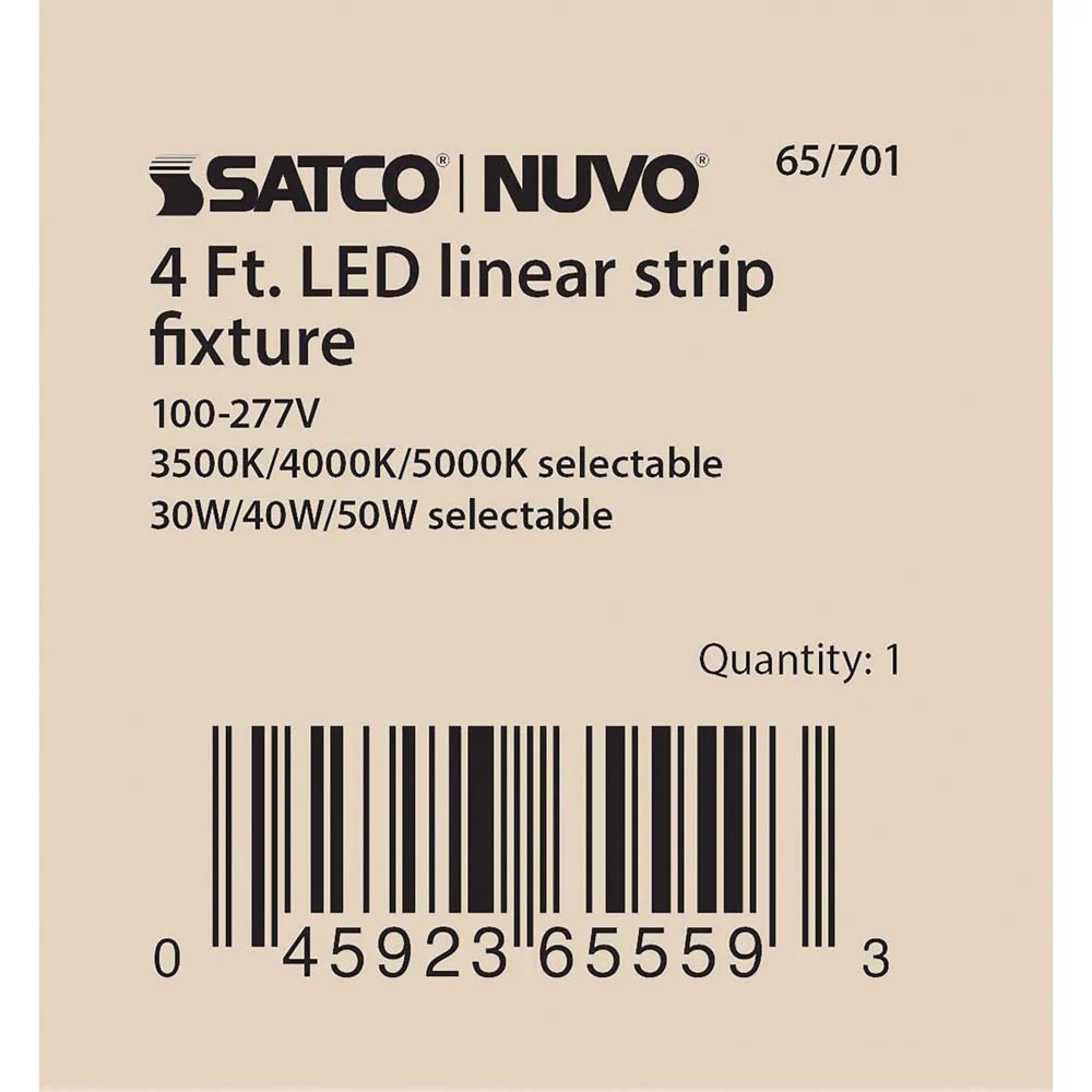 4-ft LED Linear Strip Light CCT Tunable White Finish - Image 6