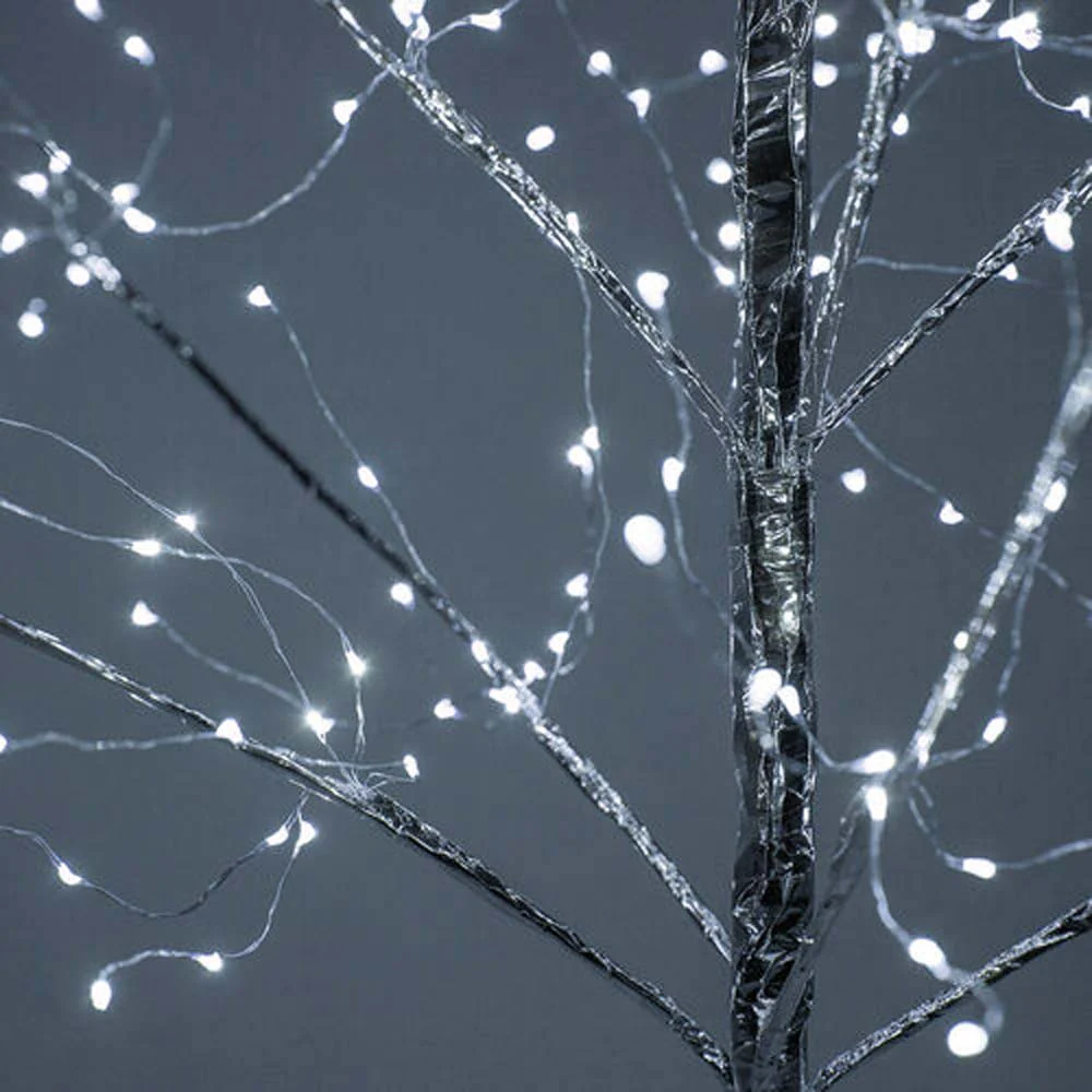 4-ft. Silver Fairy Light Tree, Cool White LED - Image 3