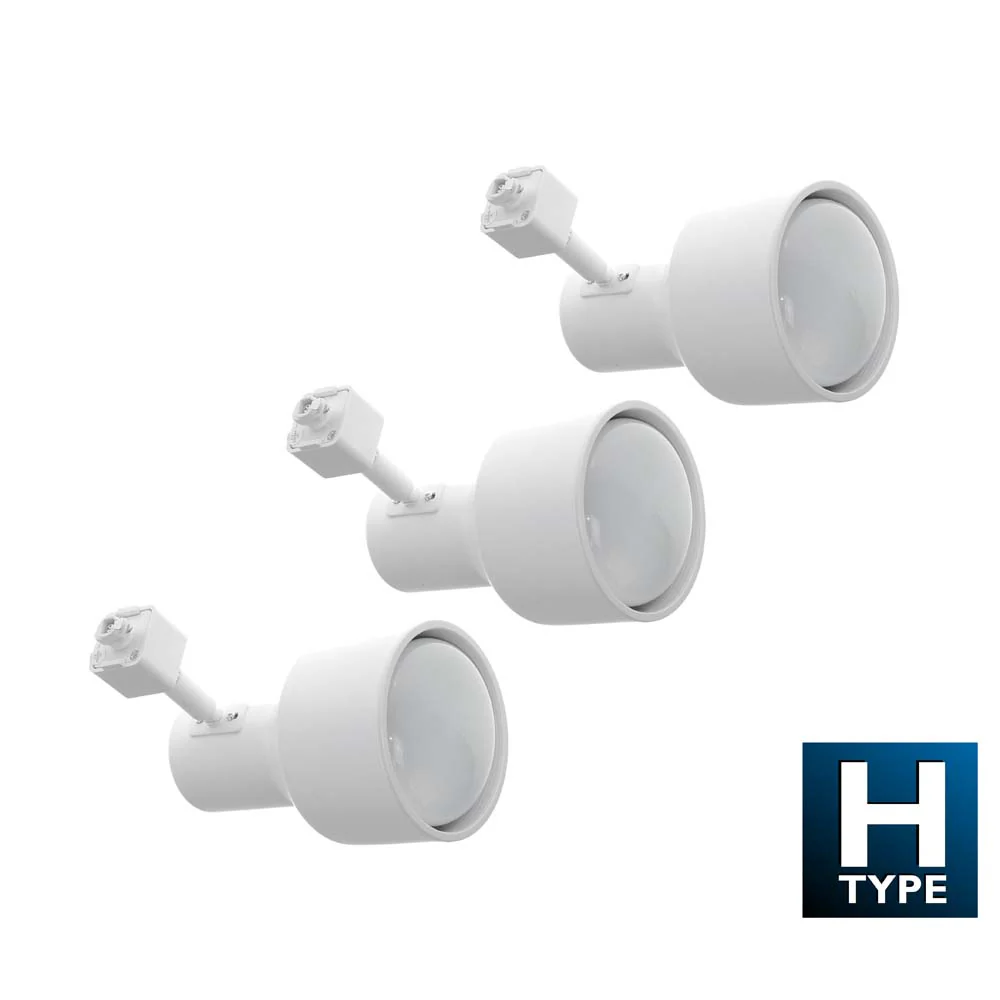 4 Ft. White 3-Light Baffle 75W Track Lighting Kit Complete - Image 2