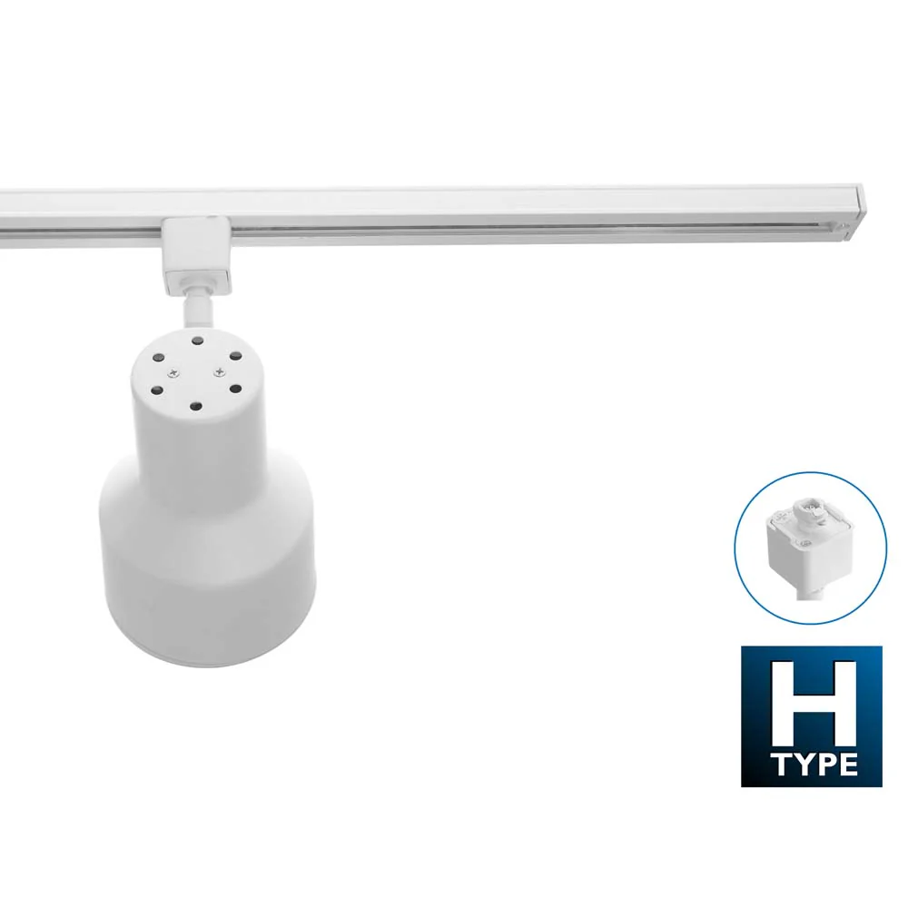 4 Ft. White 3-Light Baffle 75W Track Lighting Kit Complete - Image 6