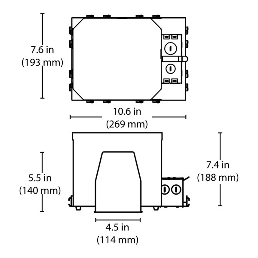 4 in. Fire Rated New Construction Recessed Housing with IDEAL Quick Connect - Image 2