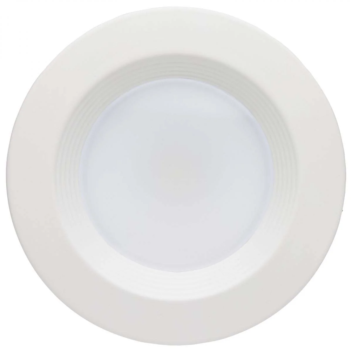 4-in LED Retrofit Downlight Wattage Lumens & CCT Selectable Round White Finish - Image 3