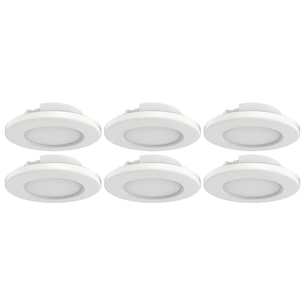 4-in LED Surface Mount Fixture 3000K 6 Unit Contractor Pack White - Image 3