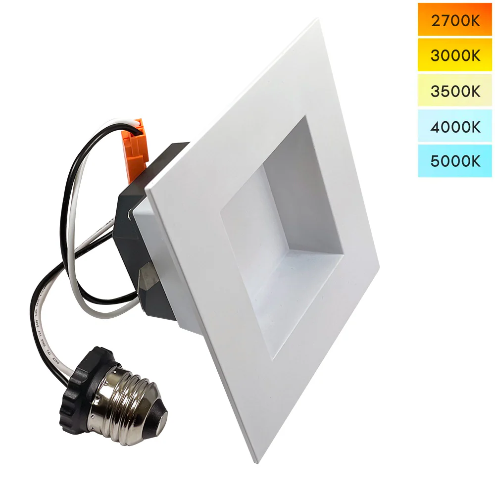 4" square LED Downlight Selectable CCT Dimmable - 65w Replacement - Image 2
