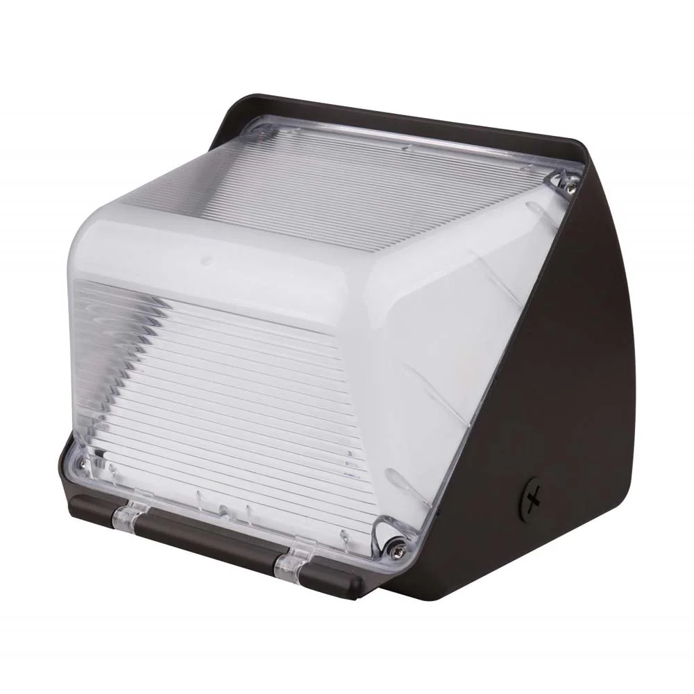 40w Small LED Wall Pack w/ CCT Tunable 120-277v Security Lighting Bronze Finish - Image 6