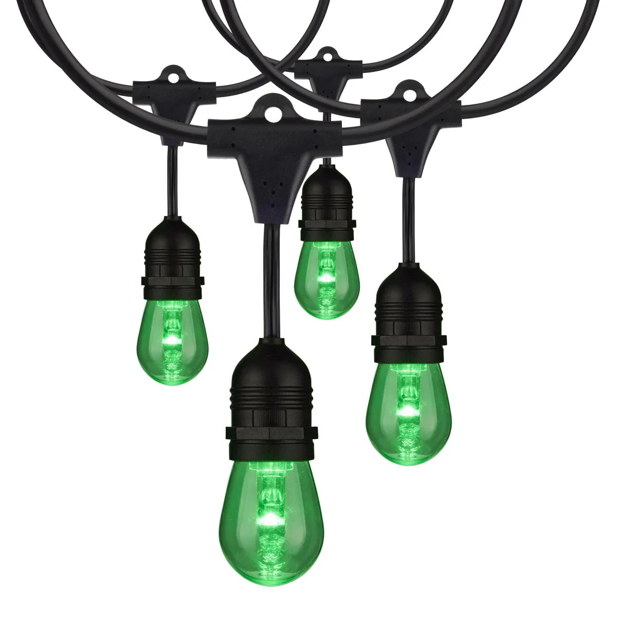 48-ft 15w 120v 15-S14 lamps RGBW with Infrared Remote LED String Light - Image 4