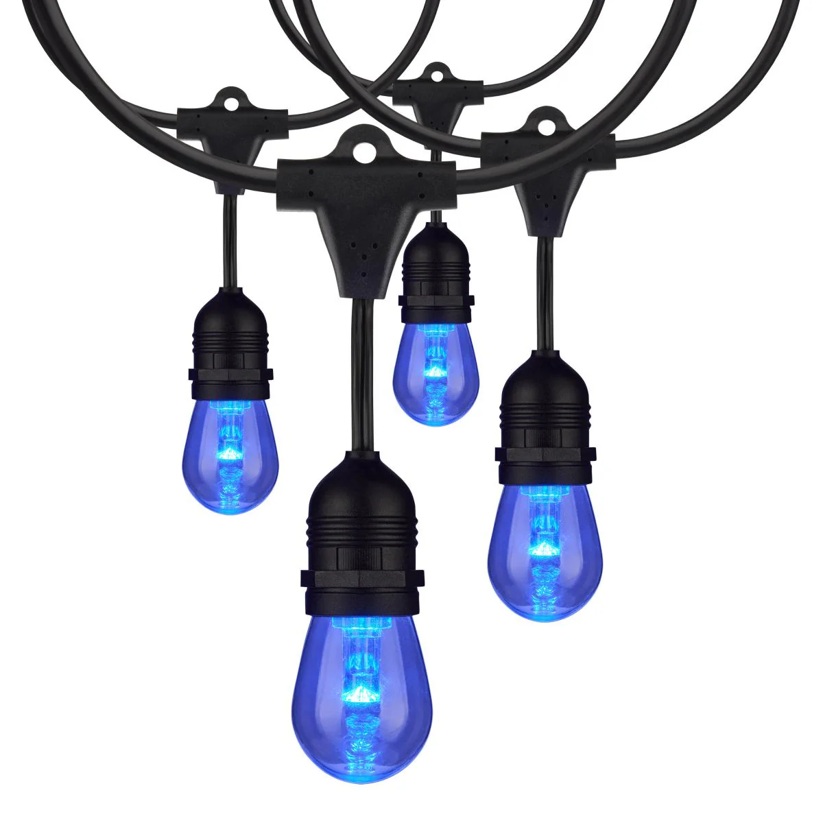 48-ft 15w 120v 15-S14 lamps RGBW with Infrared Remote LED String Light - Image 5
