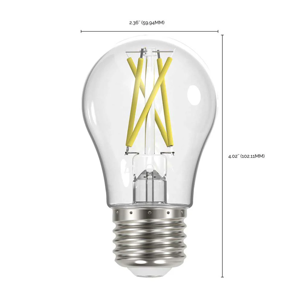 4Pk - 10.5W A19 LED Clear Medium base 2700K 120v - 75W equiv - Image 3