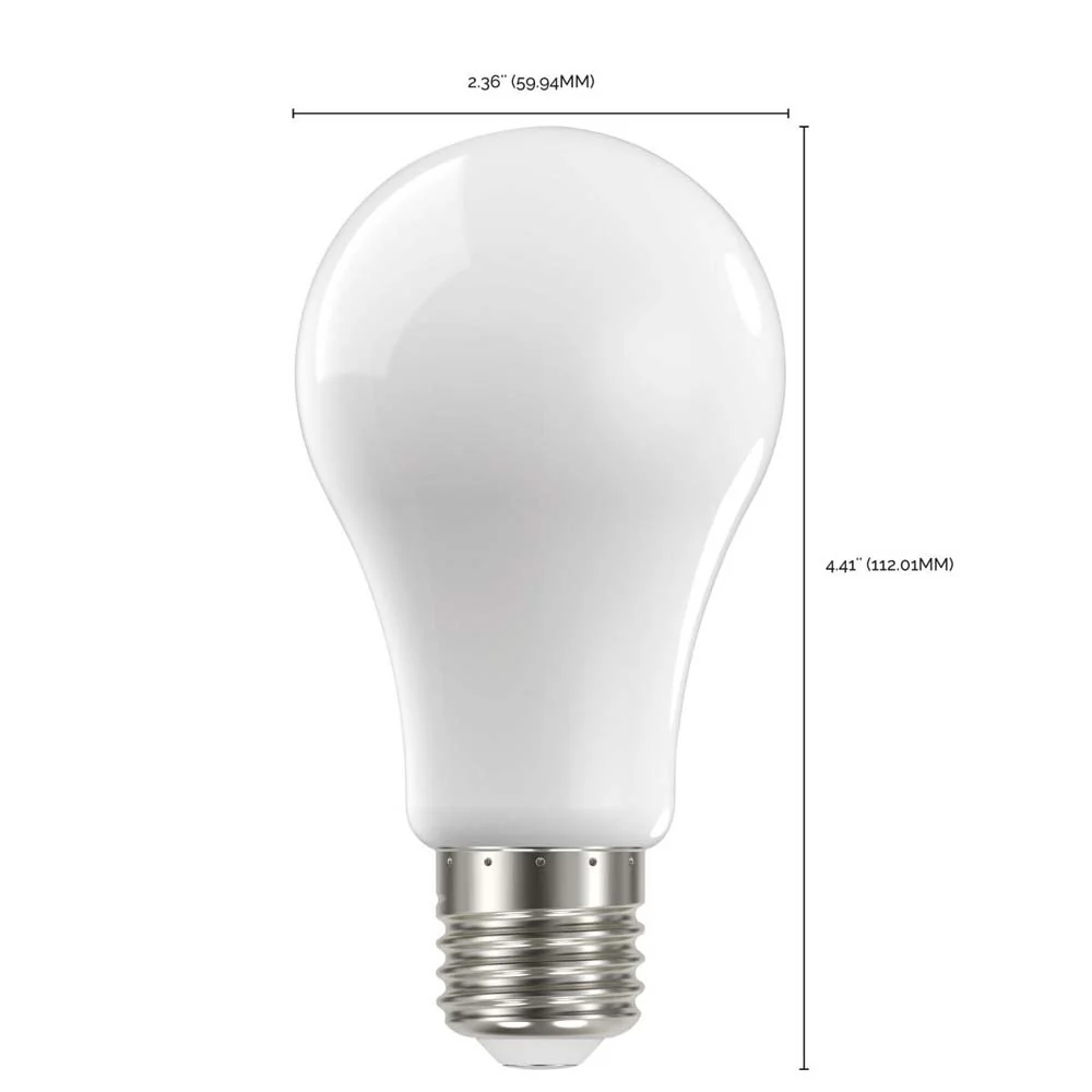 4Pk - 13.5W A19 LED Soft White Medium base 3000K 120v - 100W equiv - Image 7