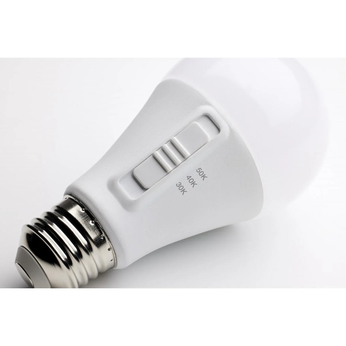 4Pk - Satco 12w A19 LED 120v CCT Selectable 90 CRI White Finish Bulb - Image 3