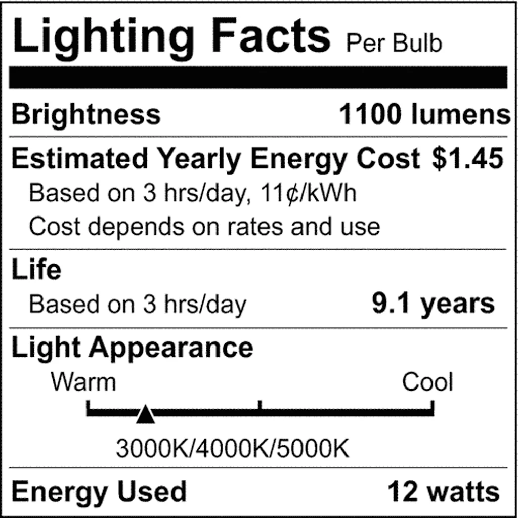 4Pk - Satco 12w A19 LED 120v CCT Selectable 90 CRI White Finish Bulb - Image 7