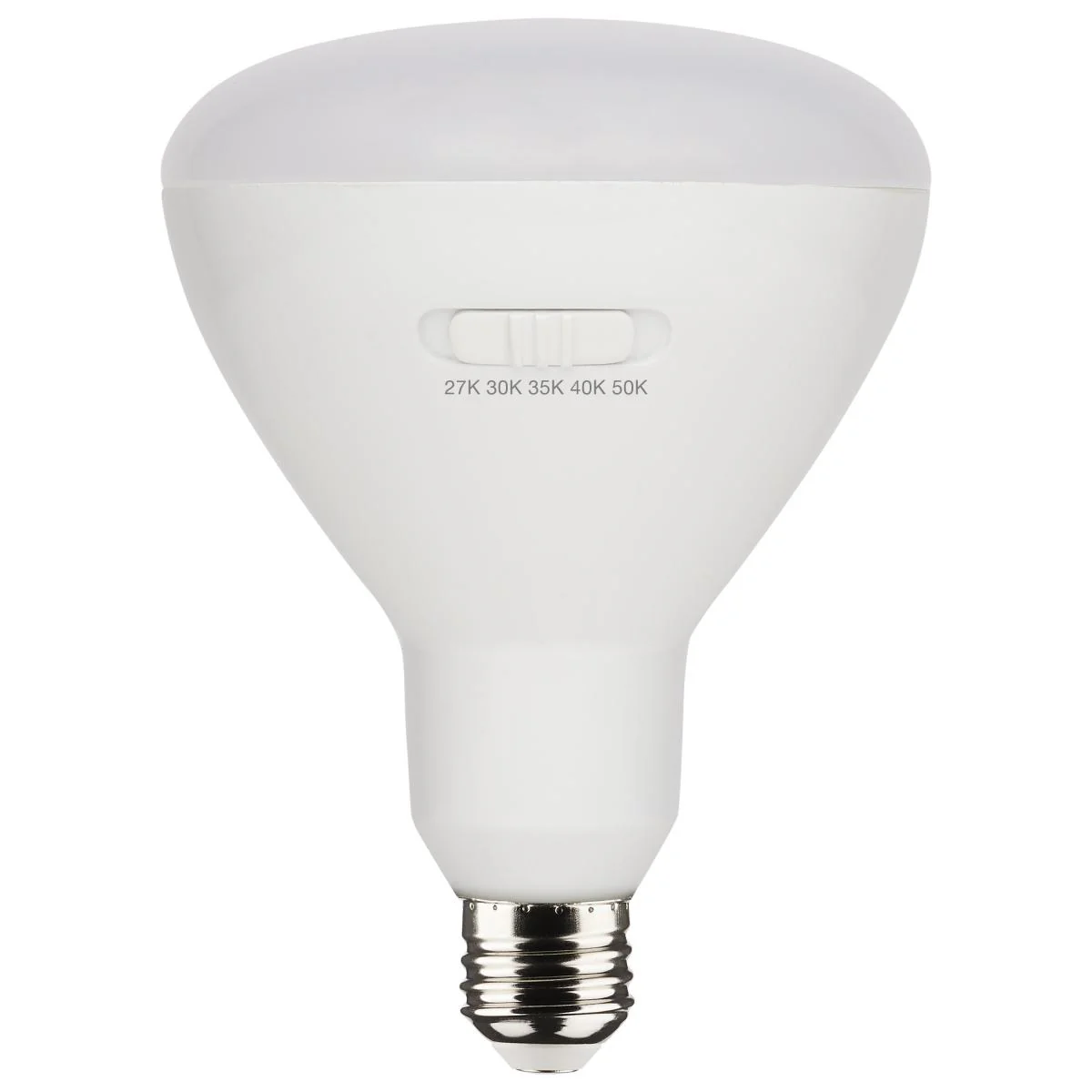 4Pk - Satco 13w BR40 LED 120v CCT Selectable 90 CRI White Finish Bulb