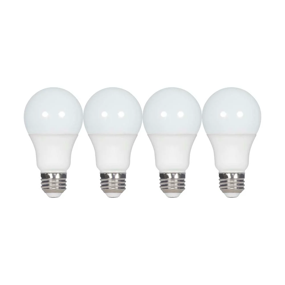 4Pk - Satco 9.5w A19 LED Frost 5000K Medium Base 220 deg. Beam Angle 120v - Image 2