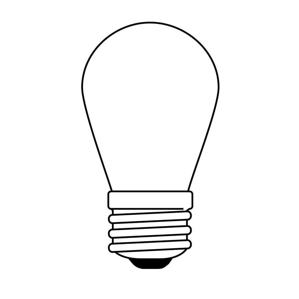 4Pk - Sunlite 11w S14 120v Transparent Yellow Colored E26 Medium Base Light Bulb - Image 3