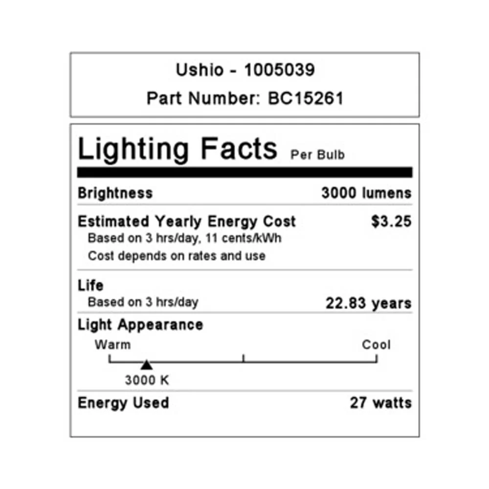 4Pk - Ushio 27w Uphoria PRO HO LED PAR38 NFL25 E26 Base 3000k Reflector Bulb - Image 2