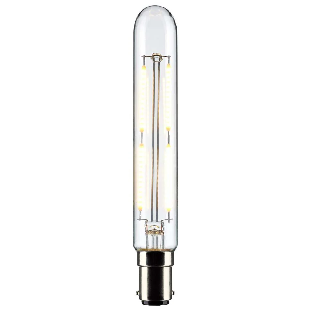 4W T6.5 LED Clear Double Contact Bayonet Base 3000K 400 Lumens 120v - Image 2