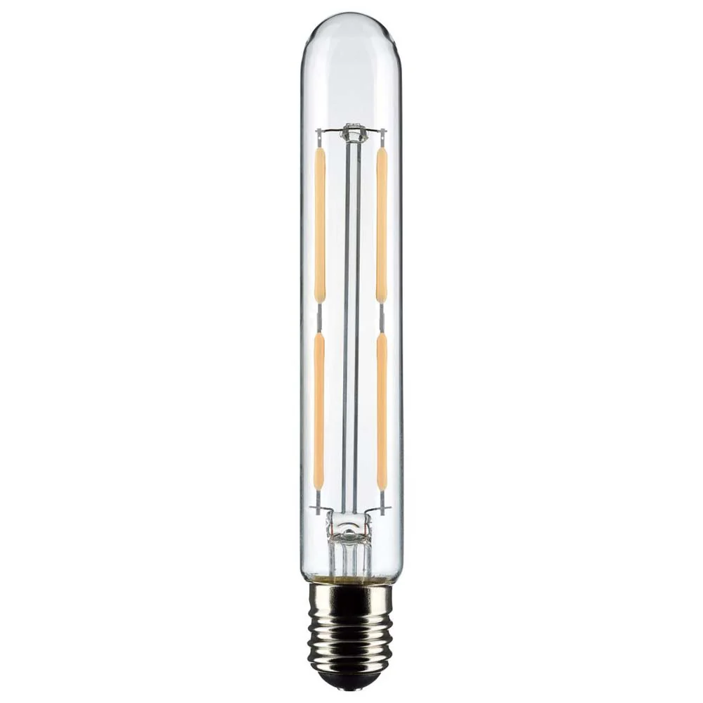 Satco 4W T6.5 LED Clear Intermediate Base 3000K Warm White 400 Lumens 120v