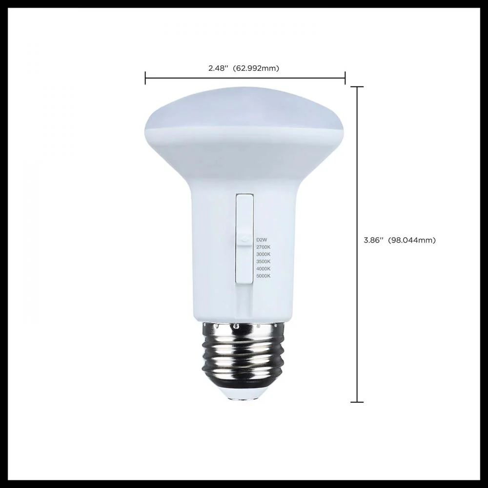 5.8w R20 LED Reflector Bulb CCT Selectable Warm White to Natural Light 120v - Image 4