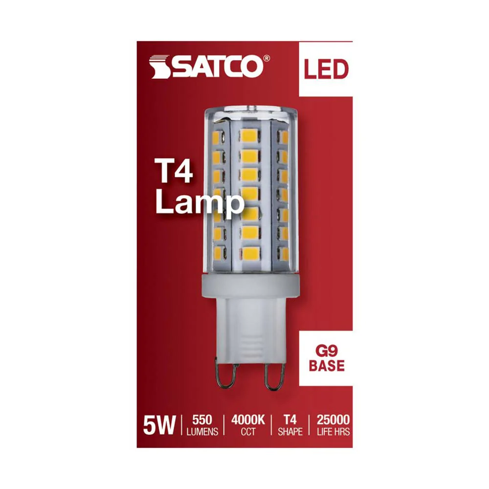 5W JCD LED Clear 4000K G9 G9 Double Loop Base 120v - Image 3