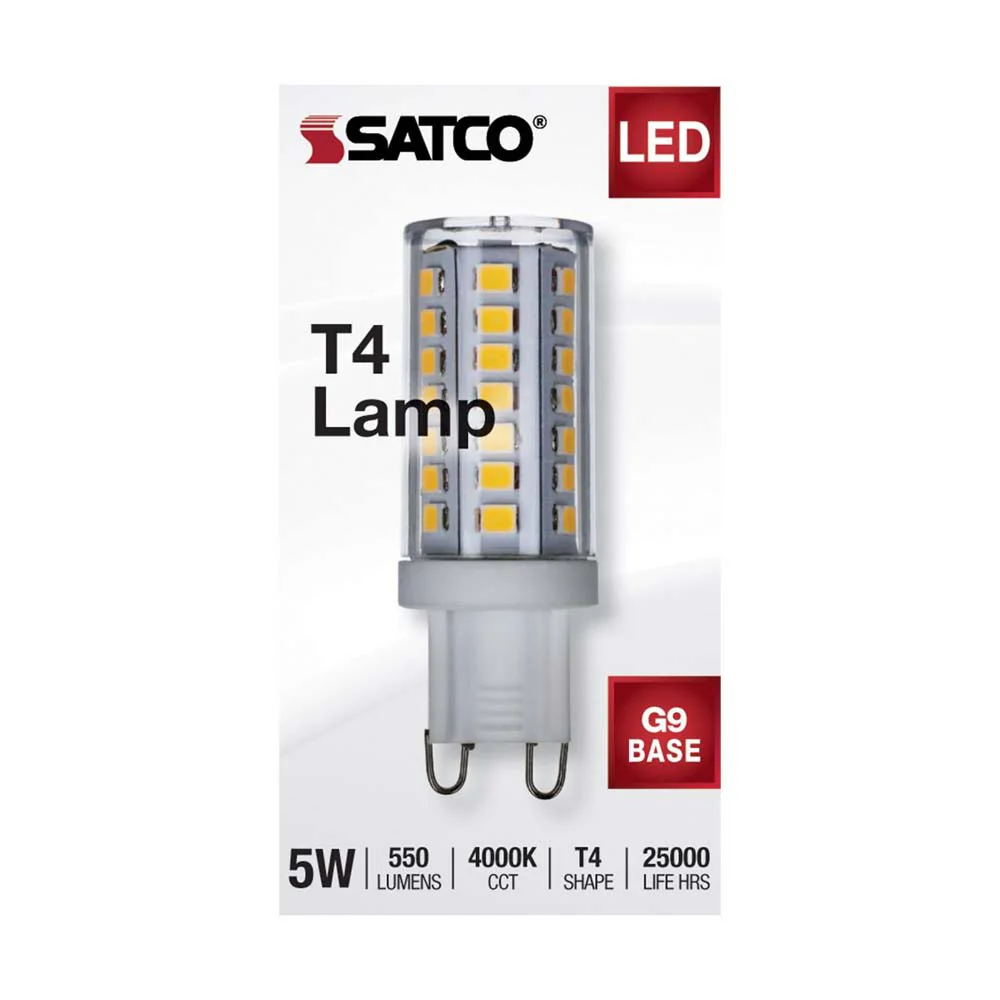 5W JCD LED Clear 4000K G9 G9 Double Loop Base 120v - Image 4