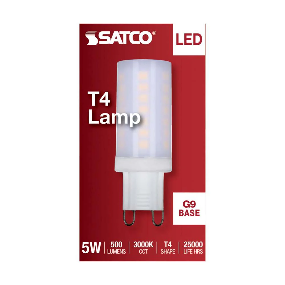 5W JCD LED Frosted 3000K G9 G9 Double Loop Base 120v - Image 3
