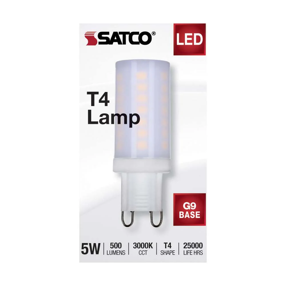 5W JCD LED Frosted 3000K G9 G9 Double Loop Base 120v - Image 4