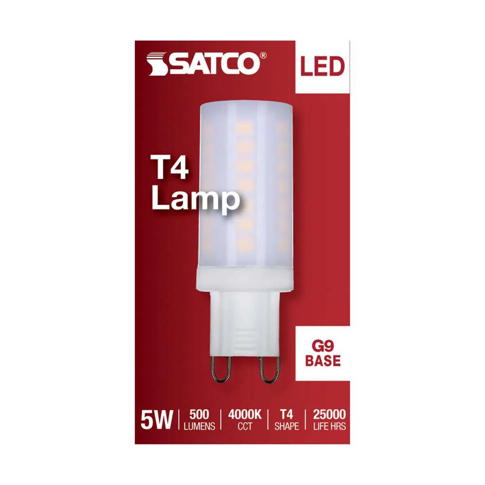 5W JCD LED Frosted 4000K G9 G9 Double Loop Base 120v - Image 3