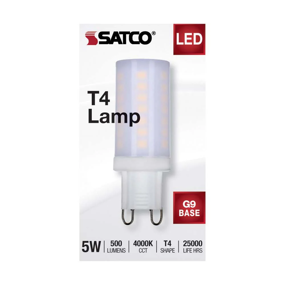 5W JCD LED Frosted 4000K G9 G9 Double Loop Base 120v - Image 4