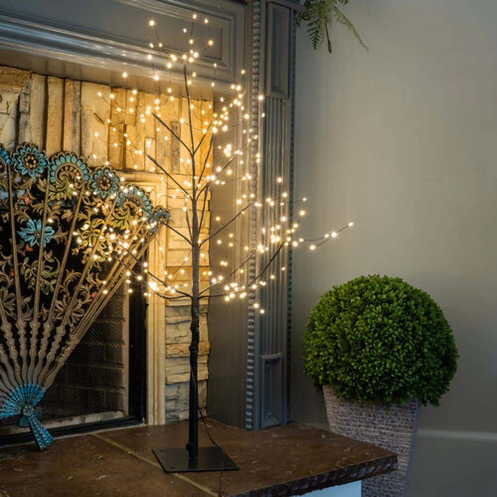 6-ft. Black Fairy Light Tree, Warm White LED - Image 4
