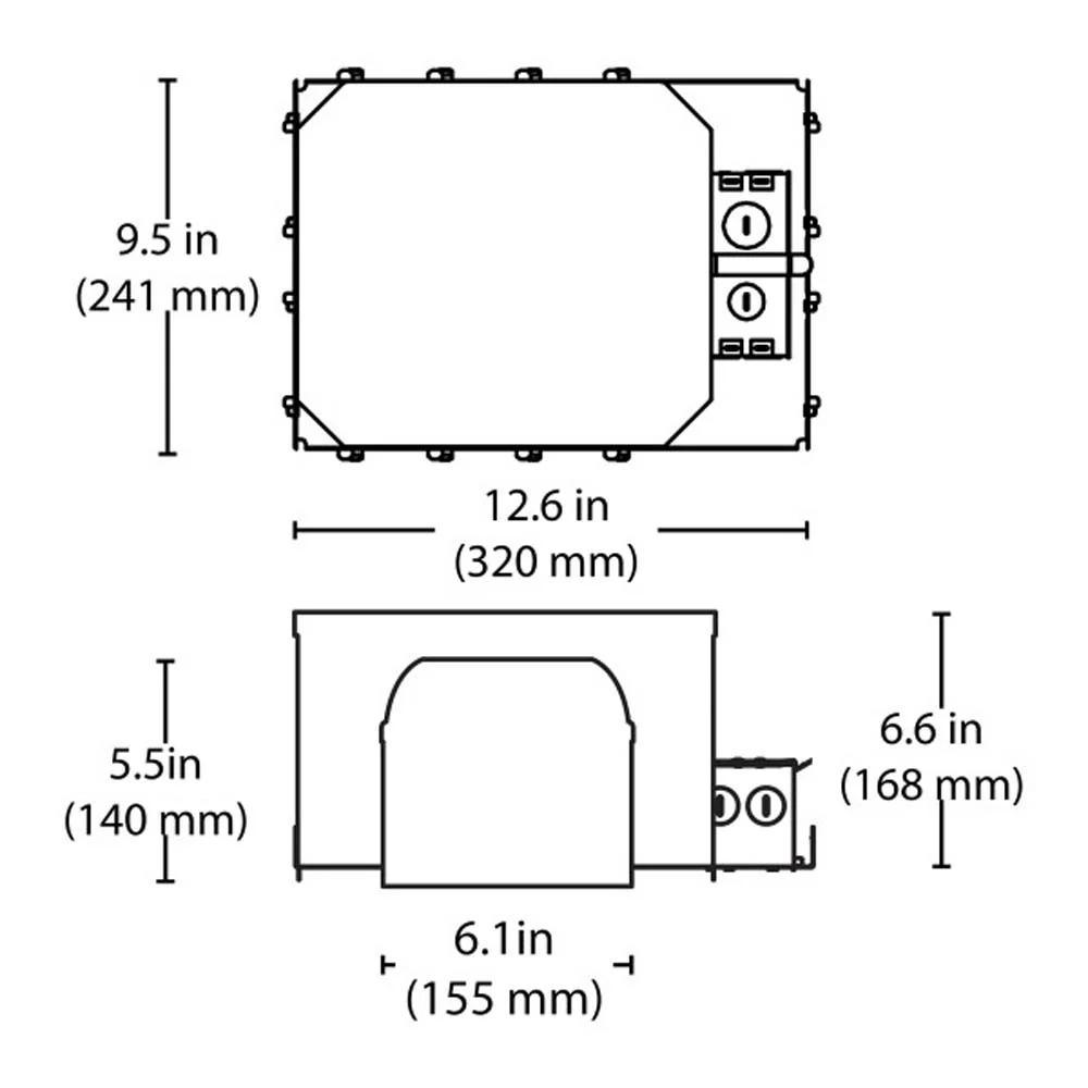 6 in. Fire Rated New Construction Recessed Housing with IDEAL Quick Connect - Image 2