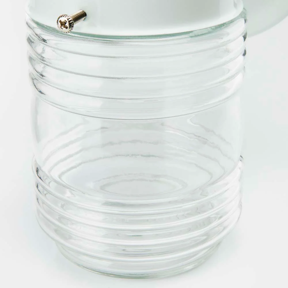 6-in Porch Wall White Mason Jar with Clear Glass - Image 6