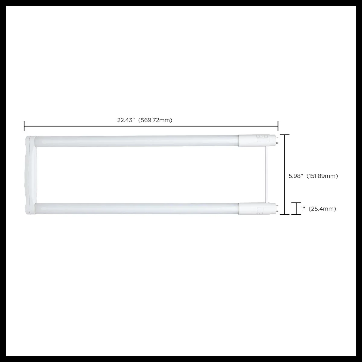 6-In T8 U-BEND LED Bi Pin Base Wattage and CCT Selectable Frost Finish 120-277v - Image 3