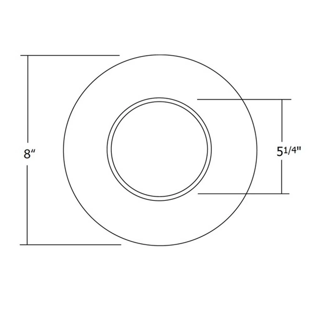 6 in. White Recessed Open Trim - Image 2