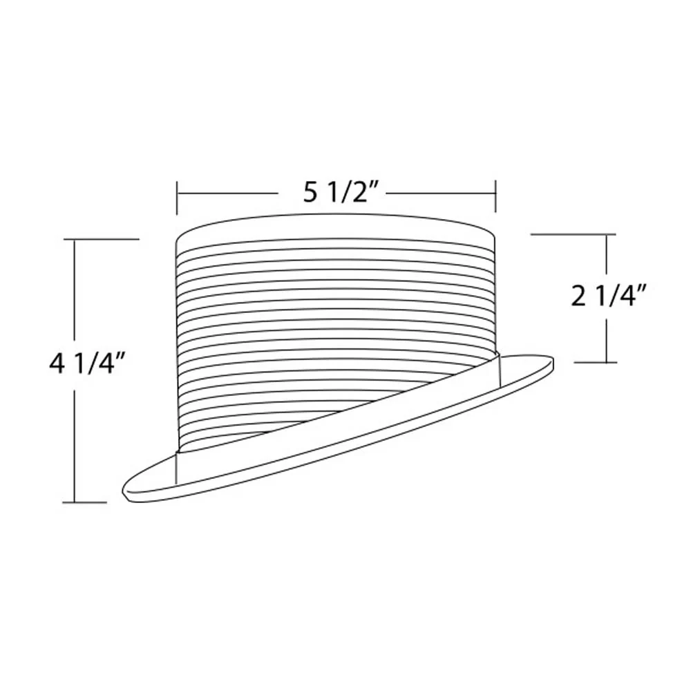 6 in. White Recessed Slope Trim with Black Baffle - Image 2