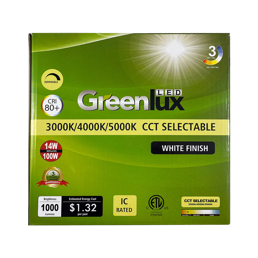 6in LED Low Profile Downlight 3K/4K/5K Selectable CCT Dimmable - 100W Replacement - Image 5