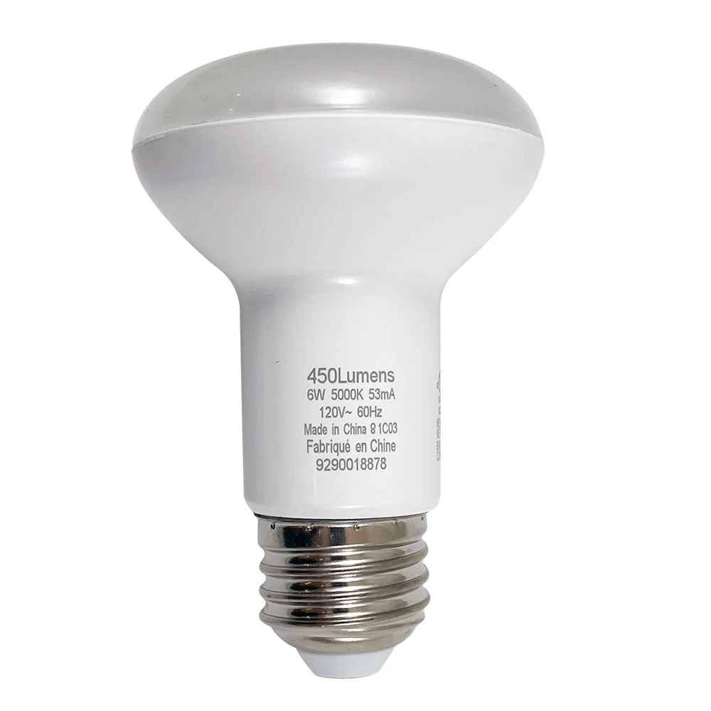 6PK - PILA 6W R20 LED E26 Medium Base 5000K Daylight - Non-Dimmable Bulb - Image 2