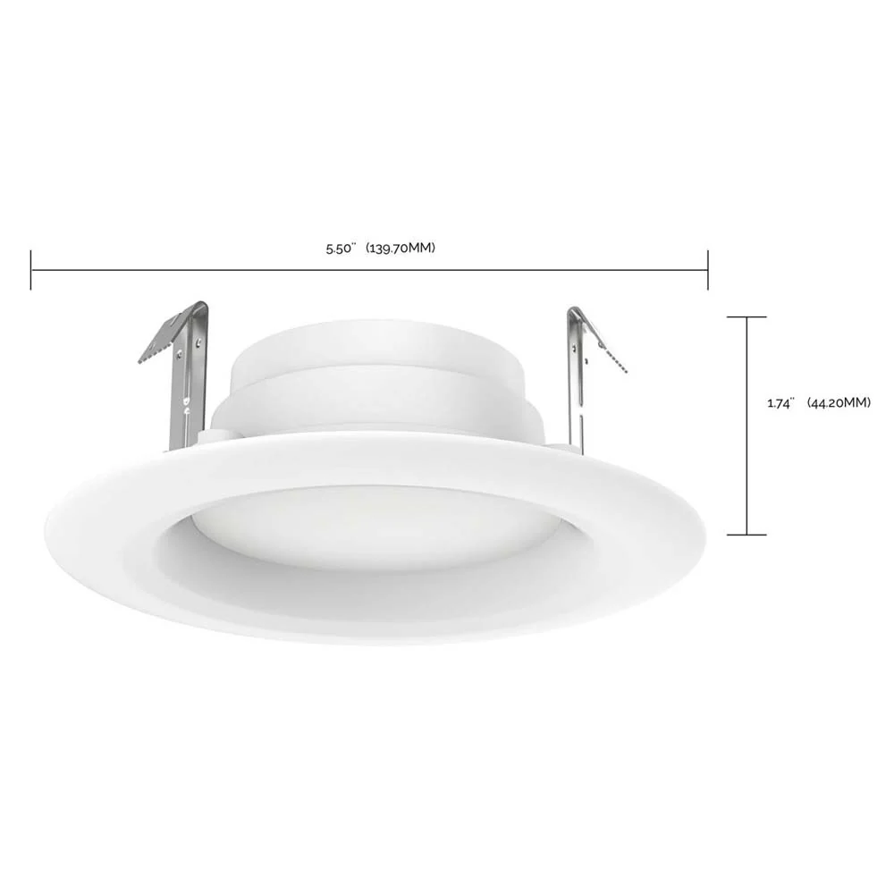 6Pk - Satco 8.7w LED 4-in 3000K Warm White Downlight Retrofit - Image 6