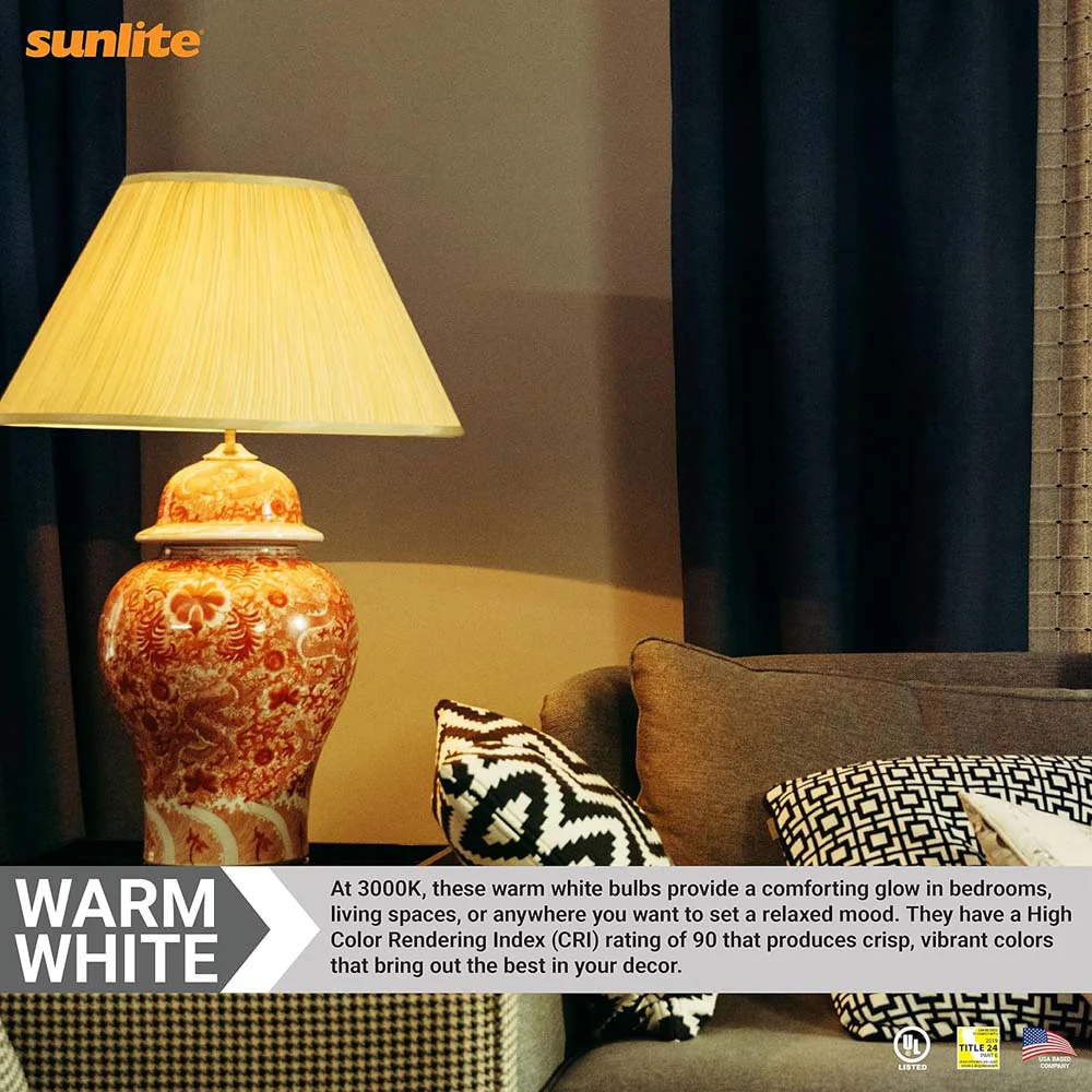 Sunlite 12w LED A19 GU24 Base 120v Dimmable 3000K Bulb - 75w Equiv - Image 6