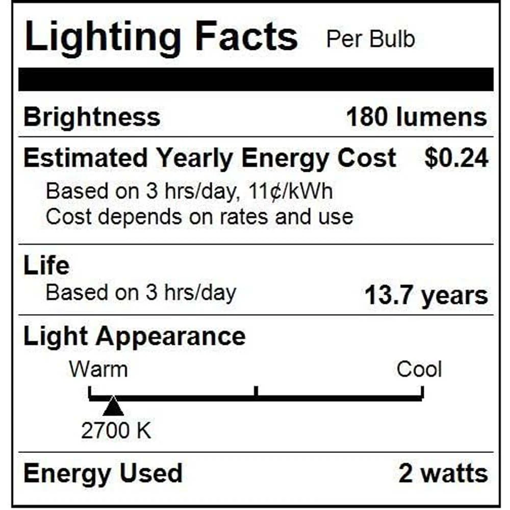 6Pk - Sunlite 2w LED Filament T6 T6.5 Tubular E17 2700K Bulb - 25W Equiv - Image 6