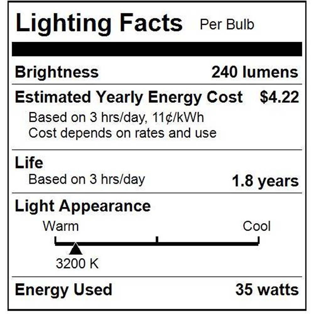 6Pk - Sunlite 35w MR16 3200k Bright White 38 deg. Beam GU10 Base Mini Reflector - Image 5