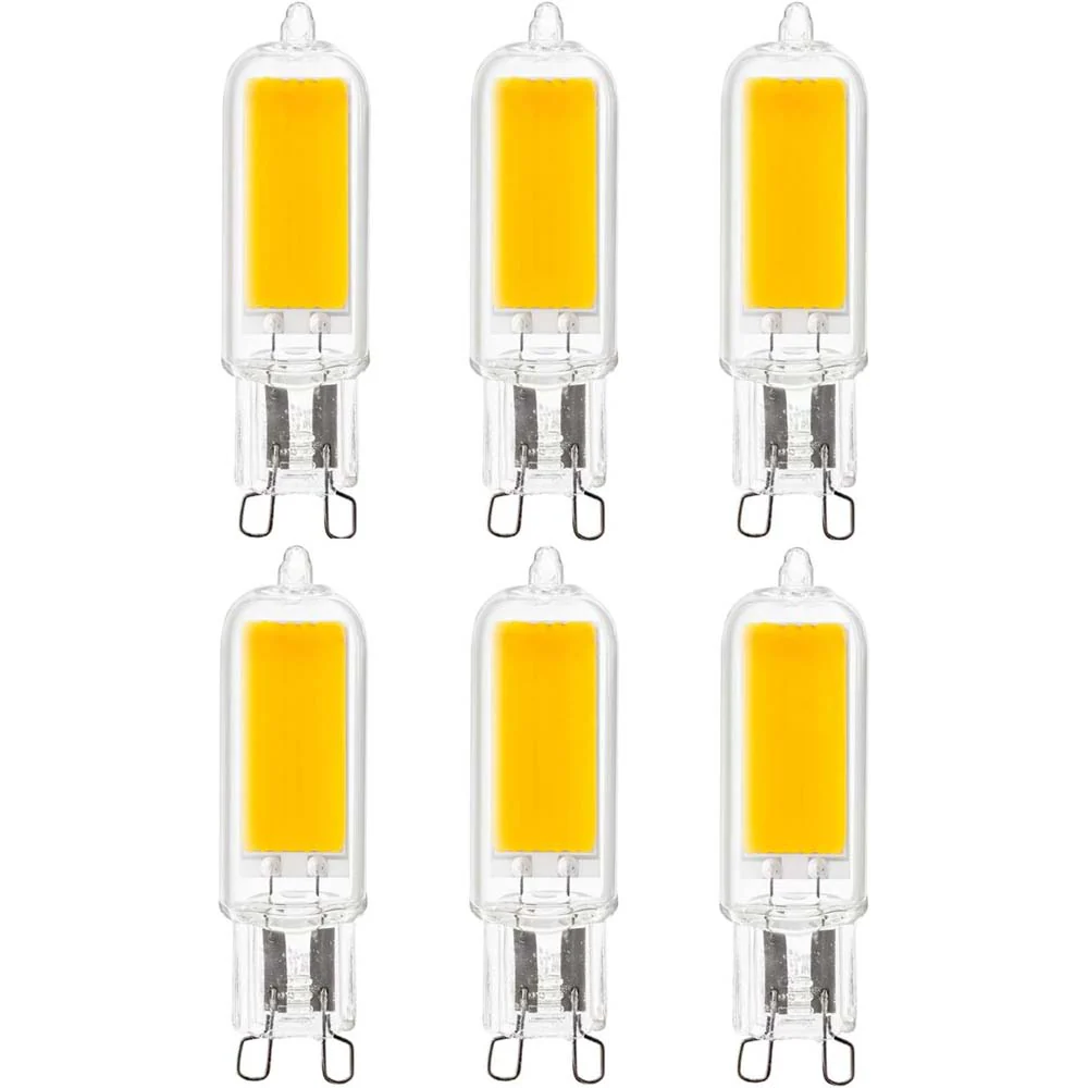 6Pk - Sunlite 4w LED G9 Bi Pin Base 3000K Natural White Bulb - 60W Equiv