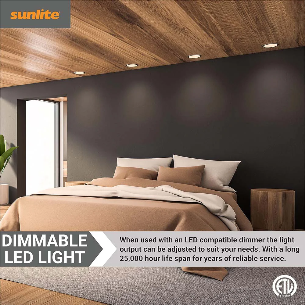 6Pk - Sunlite 7w LED PAR16 Long Neck Recessed 2700K Spot Bulb - 75W Equiv - Image 4