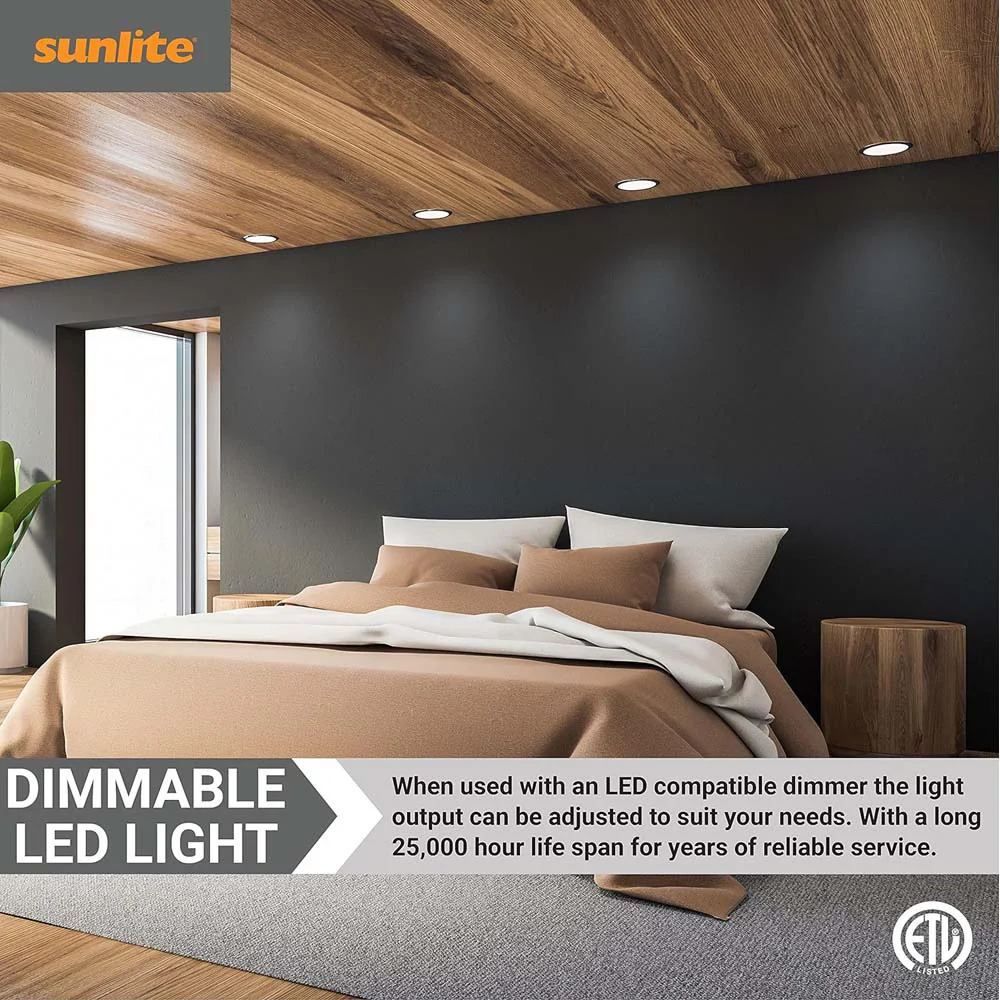 6Pk - Sunlite 7w LED PAR16 Long Neck SpotE26 Base 5000K Bulb - 75W Equiv - Image 4