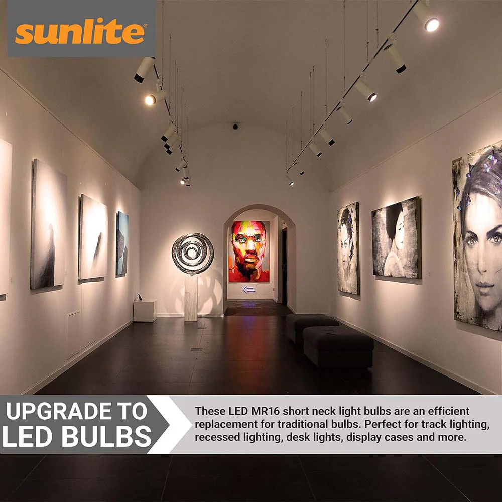 6Pk - Sunlite 7w LED PAR16 Short Neck E26 Base 3000K Bulb - 60W Equiv - Image 6