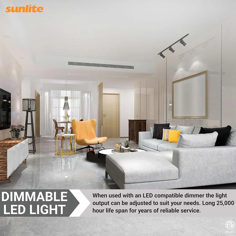 6Pk - Sunlite 7w LED PAR16 Short Neck E26 Base 5000K Bulb - 50W Equiv - Image 5