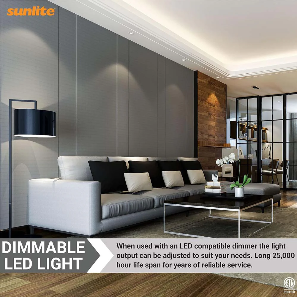 6Pk - Sunlite 7w LED PAR16 Short Neck SpotE26 Base 4000K Bulb - 60W Equiv - Image 5