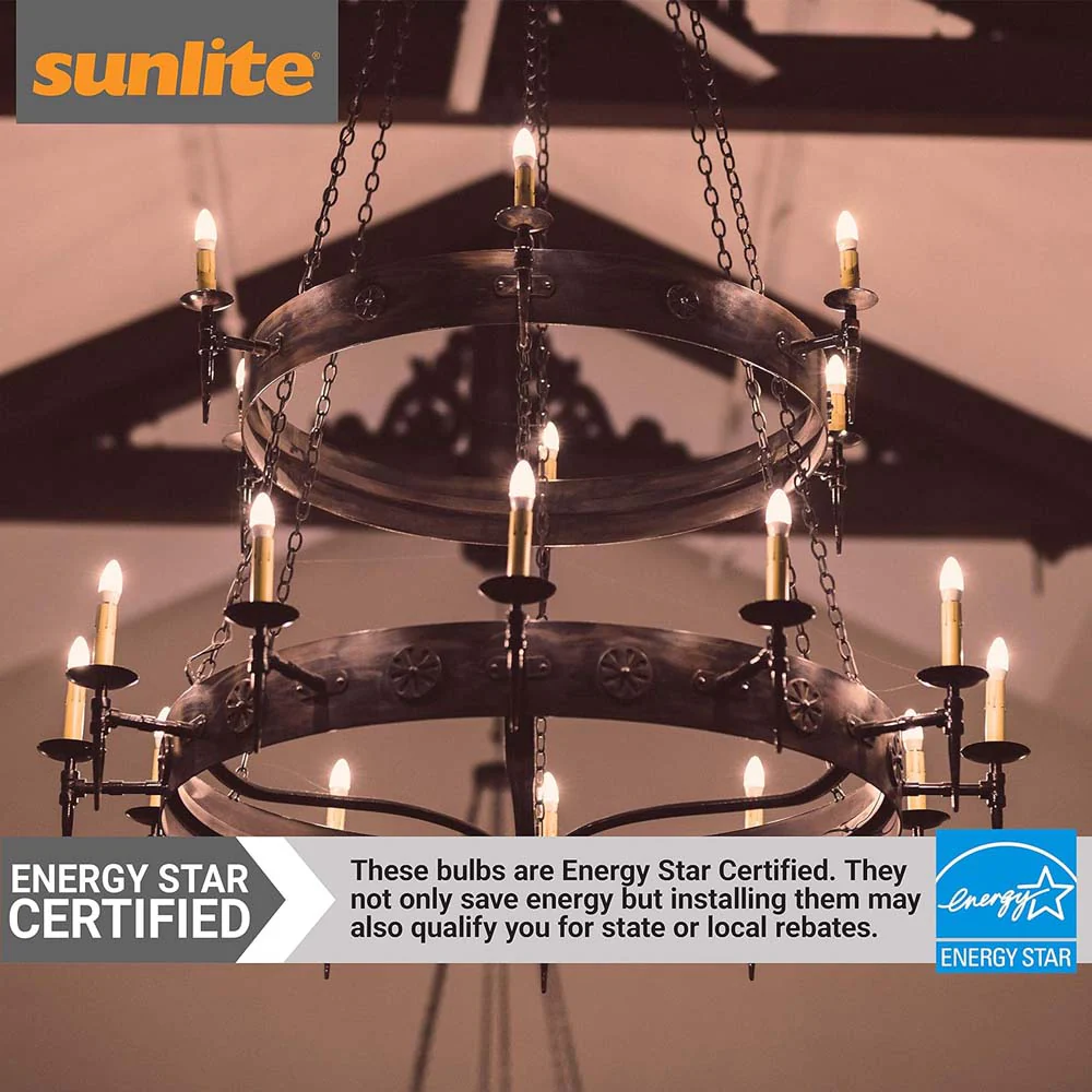 6Pk - Sunlite 7w LED Torpedo Tip B11 Chandelier E26 2700K Bulb - 60W Equiv - Image 5